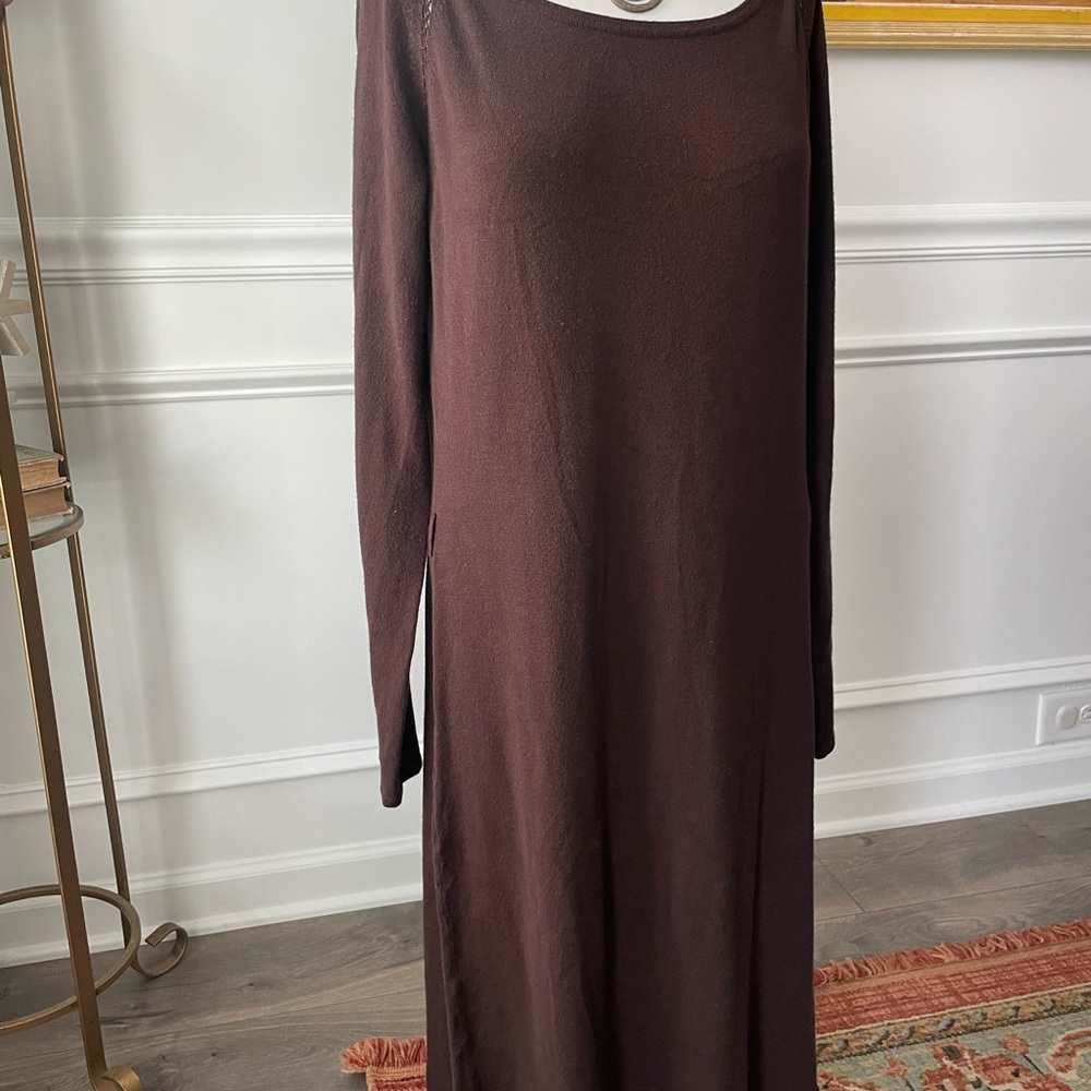 Vertigo Paris Chocolate Long Sleeve Dress - Picture 2 of 5